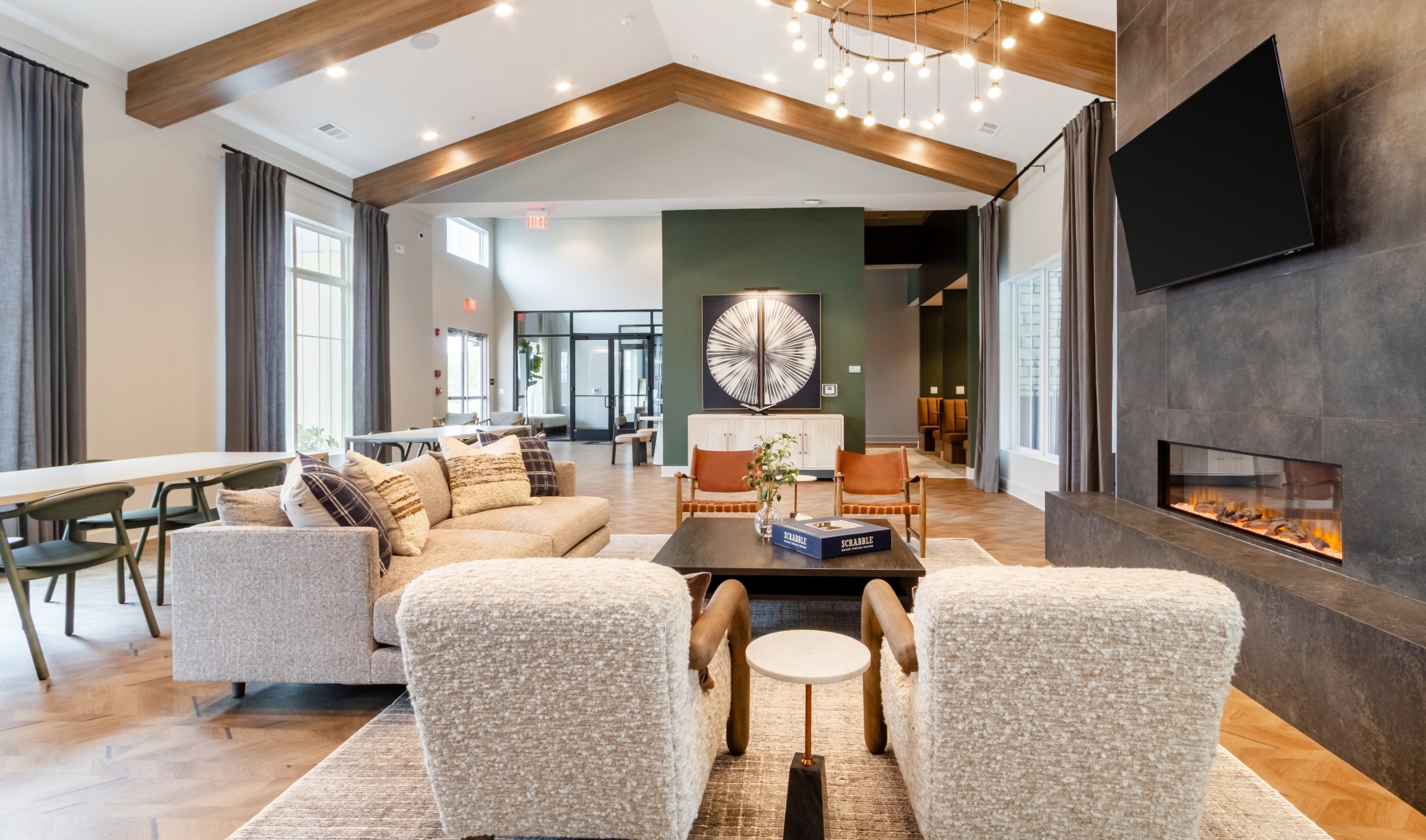 Resident lounge area in luxury Canton GA apartments