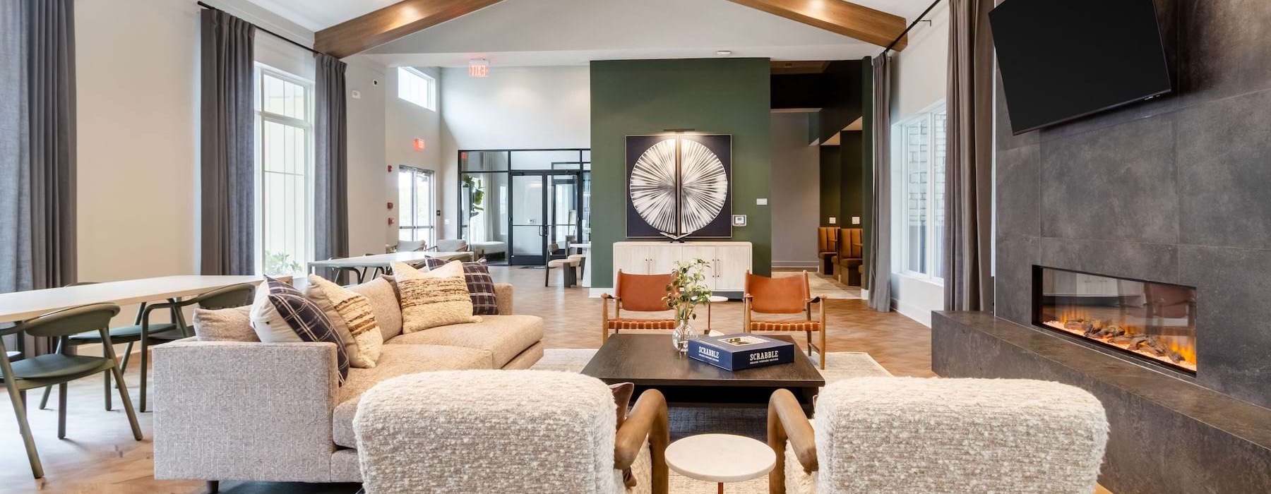 Resident lounge area in luxury Canton GA apartments