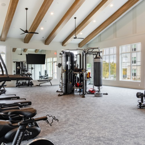 Fully equipped fitness center at Madison Overlook Canton GA