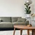 a living room with a couch and a coffee table